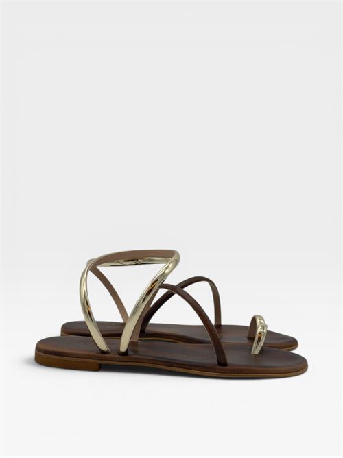 Sandali infradito con dettagli oro da donna IL LACCIO | ELEANPELLETAN GOLD